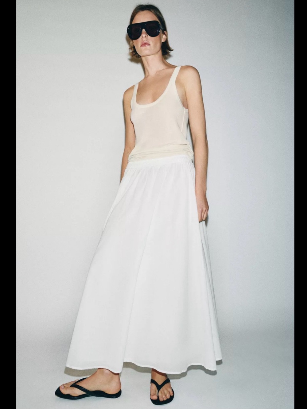 LAYERED MIDI SKIRT